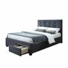 Sundance Double Bed Frame Storage Drawer Mid Grey