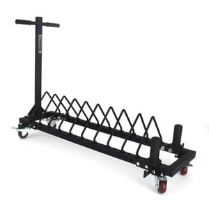 Smai Bumper Plate Storage - Toaster Rack Trolley - Black