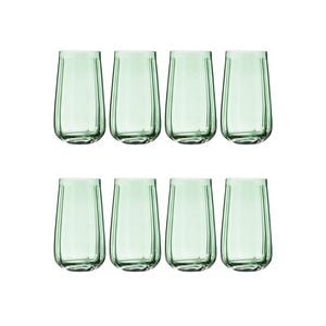 2x 4pc Ladelle Capri Mint Highball Tumbler 550ml Tall Drinking Glass Green